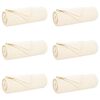 vidaXL Coperte da Pile 6 pcs Crema 350 x 270 cm Panno