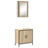 vidaXL Set di mobili per il bagno 2 pz Marrone 60 x 30 x 60 cm