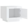 vidaXL Tavolino Salotto Bianco Lucido 51x50x45 cm in Legno Multistrato