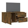 vidaXL Mobile Porta TV Rovere Fumo 80x34x36 cm in Legno Multistrato