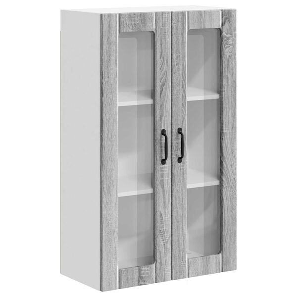 vidaXL Pensile cucina Grigio Sonoma 60 x 31 x 100 cm Legno multistrato