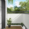 vidaXL Schermo da balcone Bianco 100 x 600 cm Tessuto Oxford