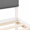 vidaXL Letto con Testiera Rivestita Grigio chiaro 75 x 190 cm