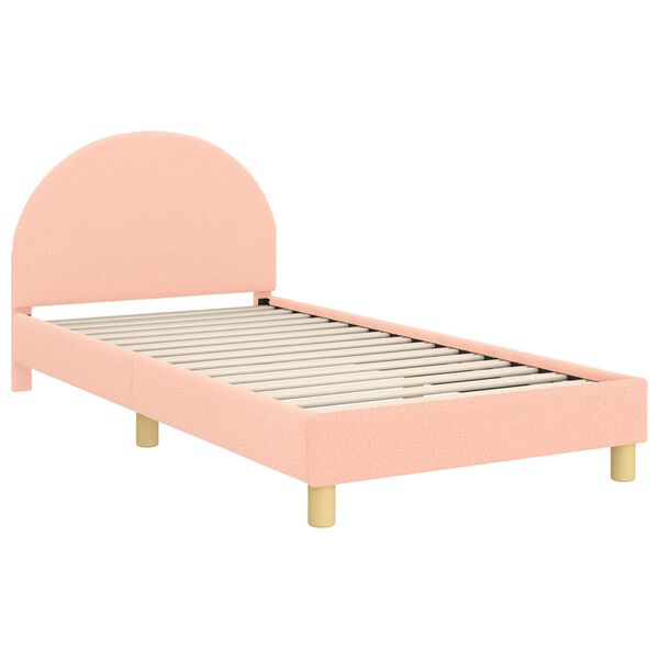 vidaXL Struttura letto bambini con testata Rosa 90 x 200 cm