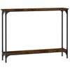 vidaXL Tavolino Consolle Rovere Fumo 100x22,5x75cm Legno Multistrato