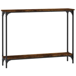 vidaXL Tavolino Consolle Rovere Fumo 100x22,5x75cm Legno Multistrato