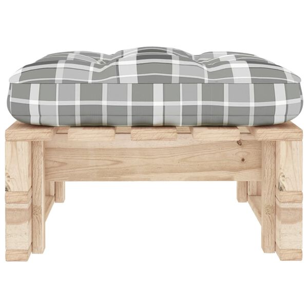 vidaXL Ottomana da Giardino Pallet in Legno di Pino Impregnato