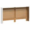 vidaXL Coperture per Radiatori 2 pz Bianche 172x19x81,5 cm in MDF