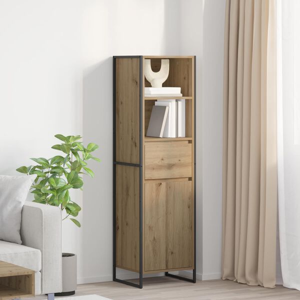 vidaXL Armadio per Libri Rovere Artigianale 43 x 36 x 150.5 cm