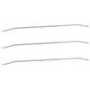 vidaXL Supporto per teloni per rimorchi 3 Argento 136-218 cm Alluminio