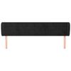 vidaXL Testiera ad Orecchio Nera 203x23x78/88 cm in Velluto