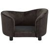 vidaXL Divano per Cani Marrone 69x49x40 cm in Peluche