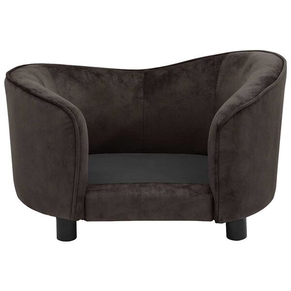 vidaXL Divano per Cani Marrone 69x49x40 cm in Peluche