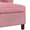 vidaXL Chaise Lounge con cuscino Rosa 91 x 157 x 91 cm Velluto