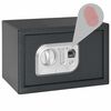 vidaXL Cassaforte a Impronta Digitale Grigio Scuro 31x20x20 cm