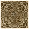 vidaXL Tappeti per area Nero 120 x 120 cm Juta