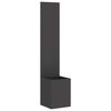 vidaXL Schermo per privacy in giardino Traforo Nero 32 x 32 x 150 cm