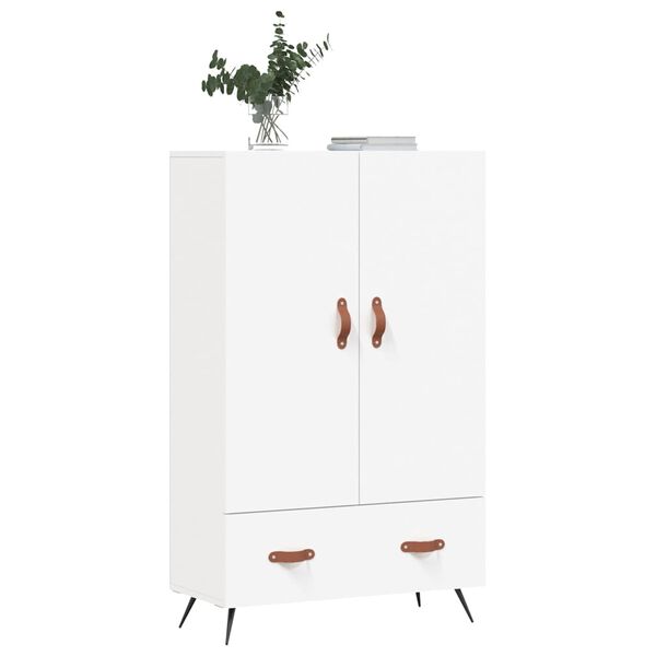 vidaXL Credenza Bianca 69,5x31x115 cm in Legno Multistrato