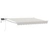 vidaXL Tenda retrattile manuale con LED Grigio chiaro e bianco