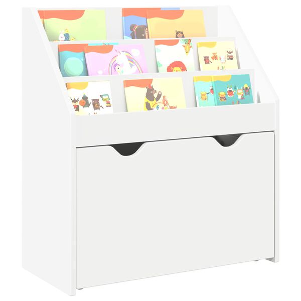 vidaXL Libreria per Bambini Bianco 60 x 29,5 x 69 cm Legno multistrato