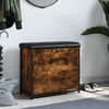 vidaXL Panca Portascarpe Cassetto Ribaltabile Rovere Fumo 62x32x56cm