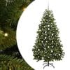 vidaXL Albero di Natale artificiale 210 cm 300 LED Bianco caldo Verde