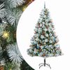 vidaXL Albero di Natale artificiale Verde e bianco 240 cm
