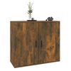vidaXL Credenza Rovere Fumo 80x33x70 cm in Legno Multistrato