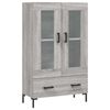 vidaXL Credenza Grigio Sonoma 69,5x31x115 cm in Legno Multistrato
