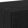 vidaXL Credenza Rovere nero 70 x 42.5 x 185 cm Legno multistrato