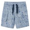 vidaXL Pantaloncini per Bambini con Coulisse Blu Scuro 116