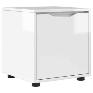 vidaXL Mobile da Bagno Bianco Lucido 40,5 x 40 x 44 cm