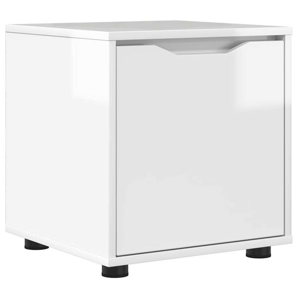 vidaXL Mobile da Bagno Bianco Lucido 40,5 x 40 x 44 cm