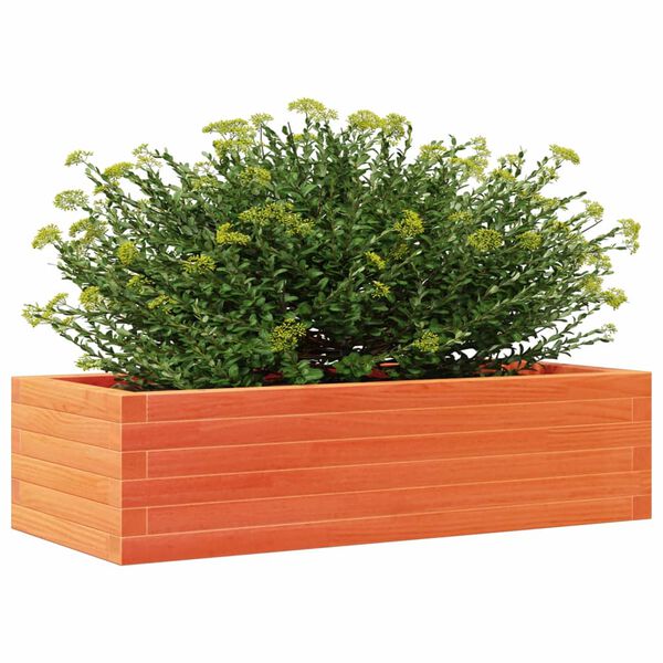 vidaXL Fioriera Giardino Marrone Cera 90x40x23 cm Legno Massello Pino