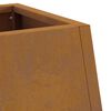vidaXL Focolare Marrone 50 x 35 x 100 cm acciaio corten