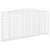 vidaXL Cesti Gabbioni ad Arco 8 pz 400x30x180/200 cm Ferro Zincato
