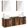 vidaXL Set di Armadi da Bagno 5 pcs Legno antico Legno ingegnerizzato