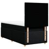vidaXL Giroletto a Molle con Materasso Nero 90x190 cm in Tessuto