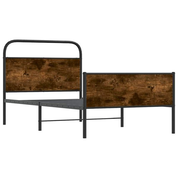 vidaXL Giroletto senza Materasso Rovere Sonoma 100x200cm in Truciolato