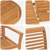 vidaXL Set da Pranzo per Giardino 5 pcs Marrone Legno di teak solido