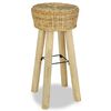 vidaXL Sgabelli da Bar 2 pz in Rattan Naturale