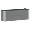 vidaXL Letto rialzato da giardino Grigio 100 x 30 36 cm