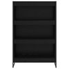vidaXL Armadio per Libri Rovere Nero 80 x 30 x 155 cm