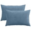 vidaXL Federa 2 pcs ALMELO Blu 30 x 50 cm corduroy