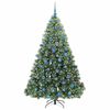 vidaXL Albero di Natale artificiale con 300 LED Verde 180 cm PE e PVC