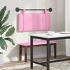 vidaXL Testata appesa Montaggio a parete Rosa 90 x 55 x 5 cm Tessuto