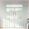 vidaXL Tende in Voile con Passanti 2 pz Grigio Chiaro 140x245 cm