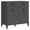 vidaXL Credenza VIKEN Antracite 80x40x80 cm in Legno Multistrato