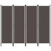 vidaXL Paravento a 4 Pannelli Antracite 200x180 cm