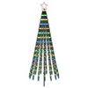 vidaXL Albero di Natale LED EKENAS 180 cm 255 LED Multicolore Acciaio